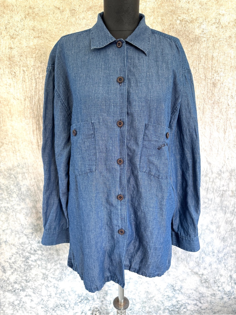 Blue Willi’s Indigo Dyed Cotton Button Down Shirt - Medium